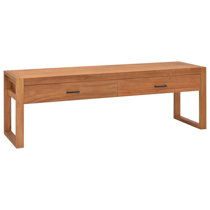 tv-bord 120x40x45 cm massivt teaktræ