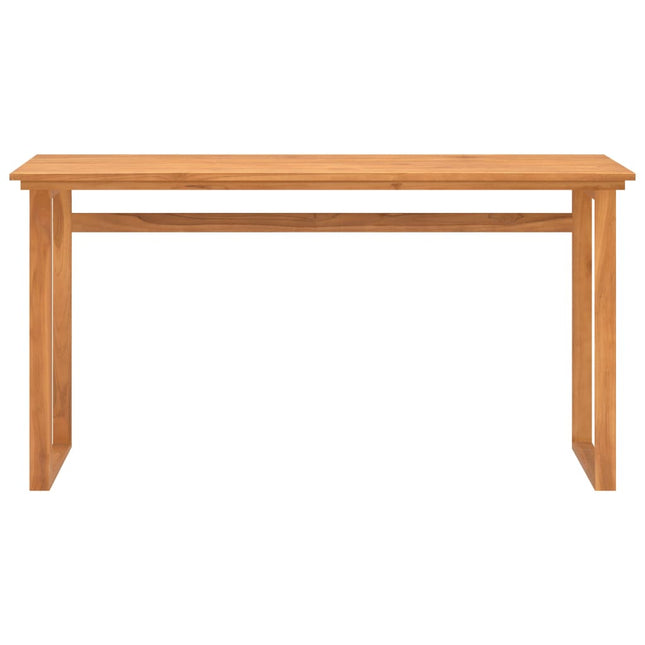 skrivebord 120x45x75 cm massivt teaktræ