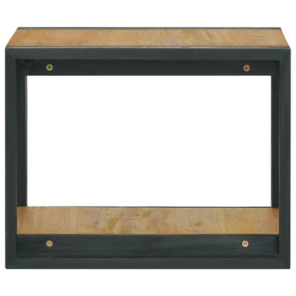væghængt badeværelsesskab 45x45x35 cm massivt teaktræ