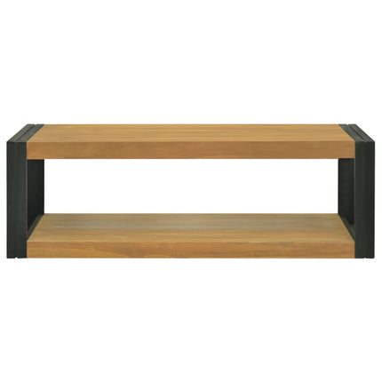 væghængt badeværelsesskab 110x45x35 cm massivt teaktræ