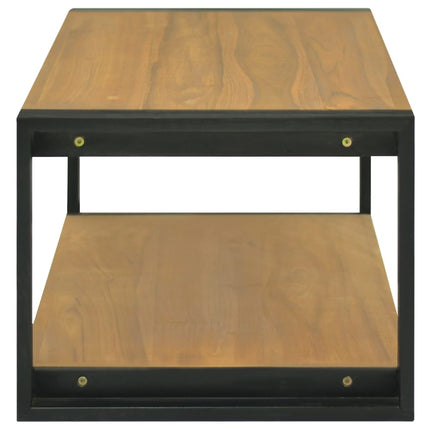 væghængt badeværelsesskab 110x45x35 cm massivt teaktræ