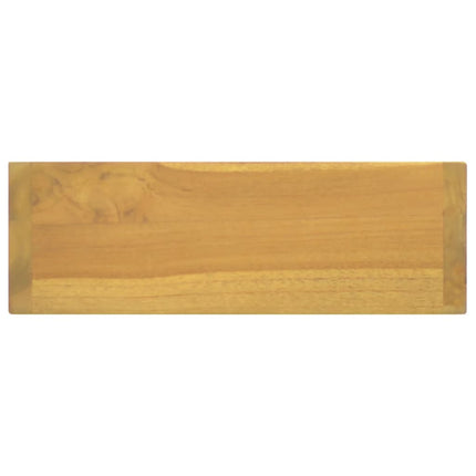 spejlskab 30x10x40 cm massivt teaktræ