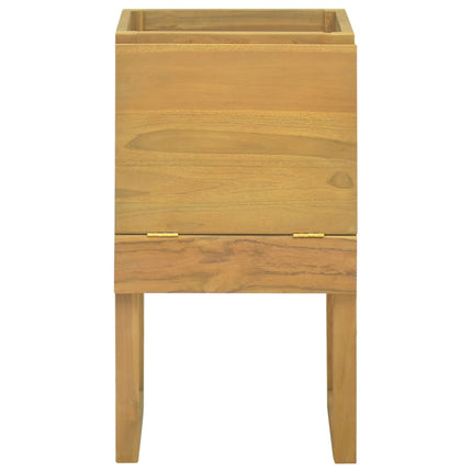 badeværelsesskab 41x40x75 cm massivt teaktræ