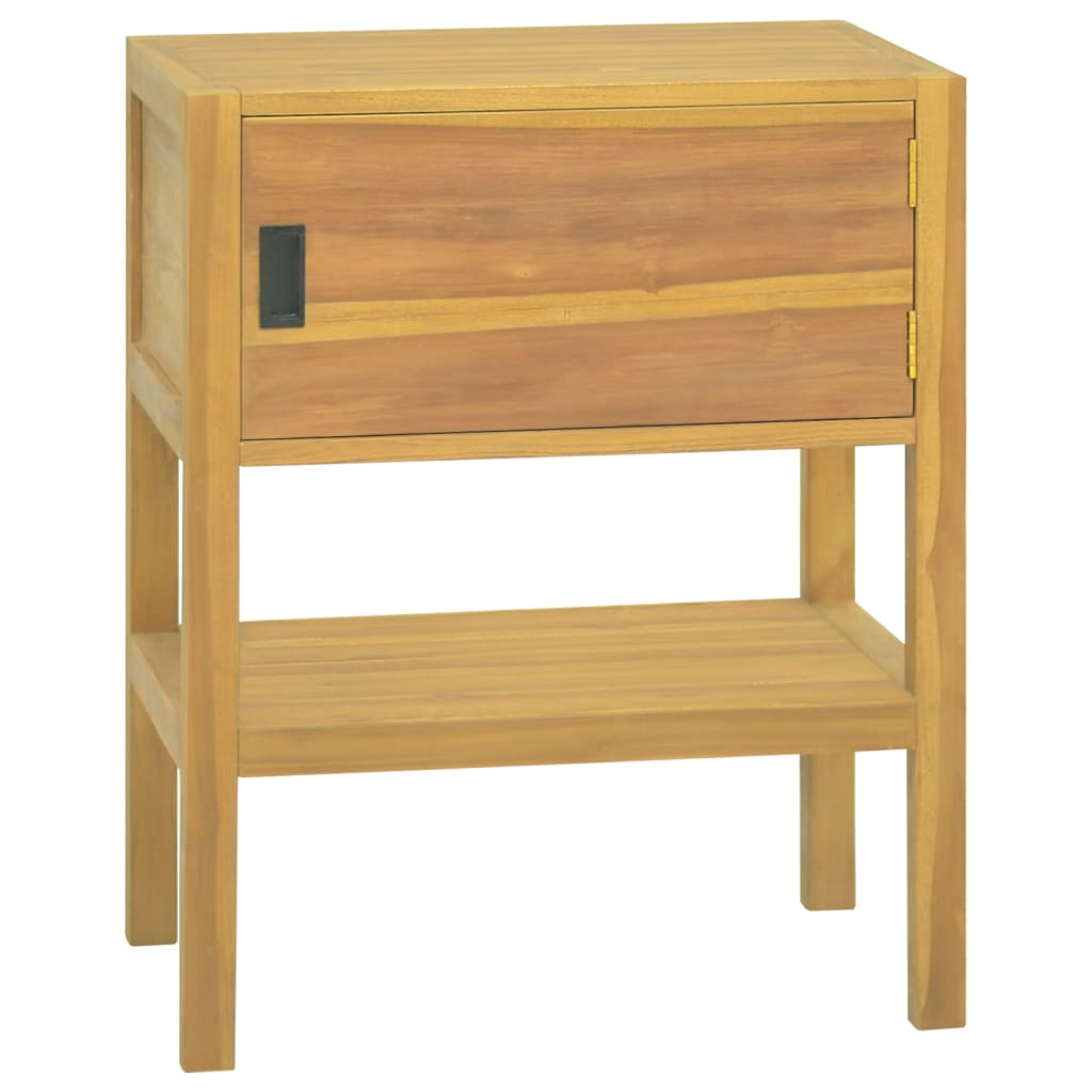 badevrelsesskab 60x40x75 cm massivt teaktr