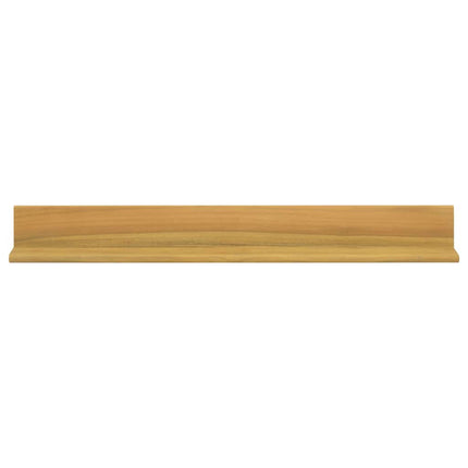 væghylder 2 stk. 90x10x10 cm massivt teaktræ