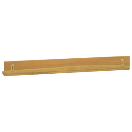 væghylder 2 stk. 90x10x10 cm massivt teaktræ