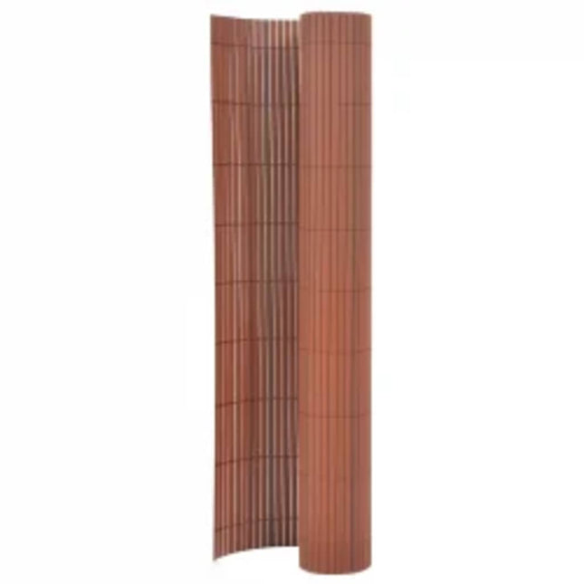 dobbeltsidet havehegn 110x300 cm brun