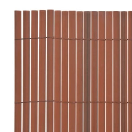 dobbeltsidet havehegn 110x300 cm brun