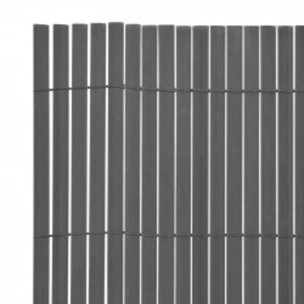 havehegn 110x400 cm dobbeltsidet grå
