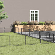 hundeløbegård 81 m² stål sort