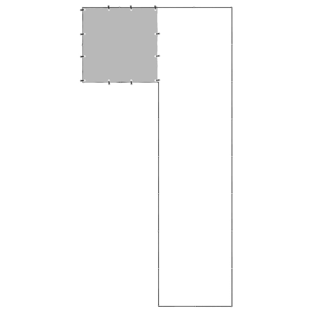 hundeløbegård 6,05 m² stål sort