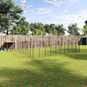 hundeløbegård 31,46 m² stål sort