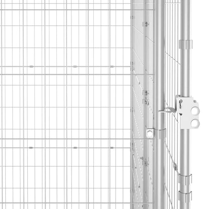 udendørs hundebur 7,26 m² galvaniseret stål
