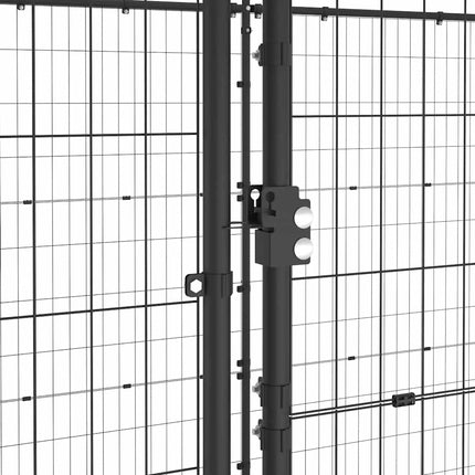 udendørs hundebur med tag 16,94 m² stål