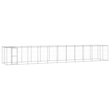 udendørs hundebur med tag 26,62 m² galvaniseret stål