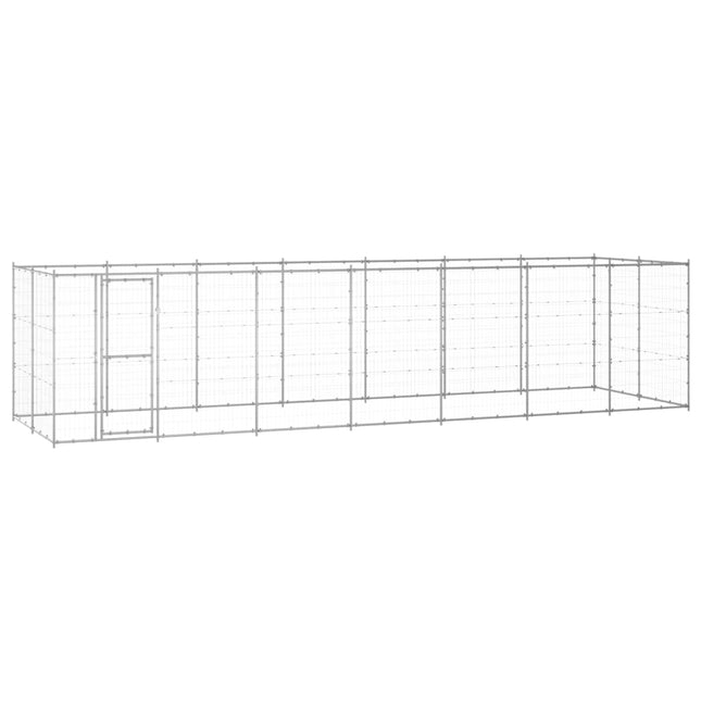 udendørs hundebur 16,94 m² galvaniseret stål