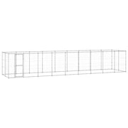 udendørs hundebur 21,78 m² galvaniseret stål