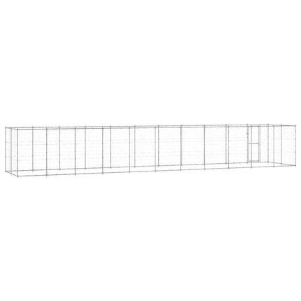 udendørs hundebur 26,62 m² galvaniseret stål