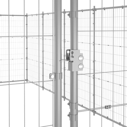 udendørs hundebur 79,86 m² galvaniseret stål