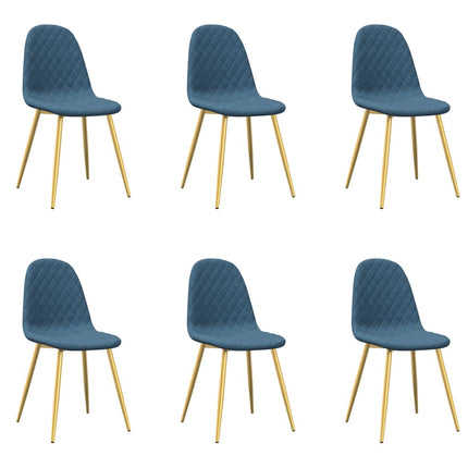spisebordsstole 6 stk. velour lysegrå