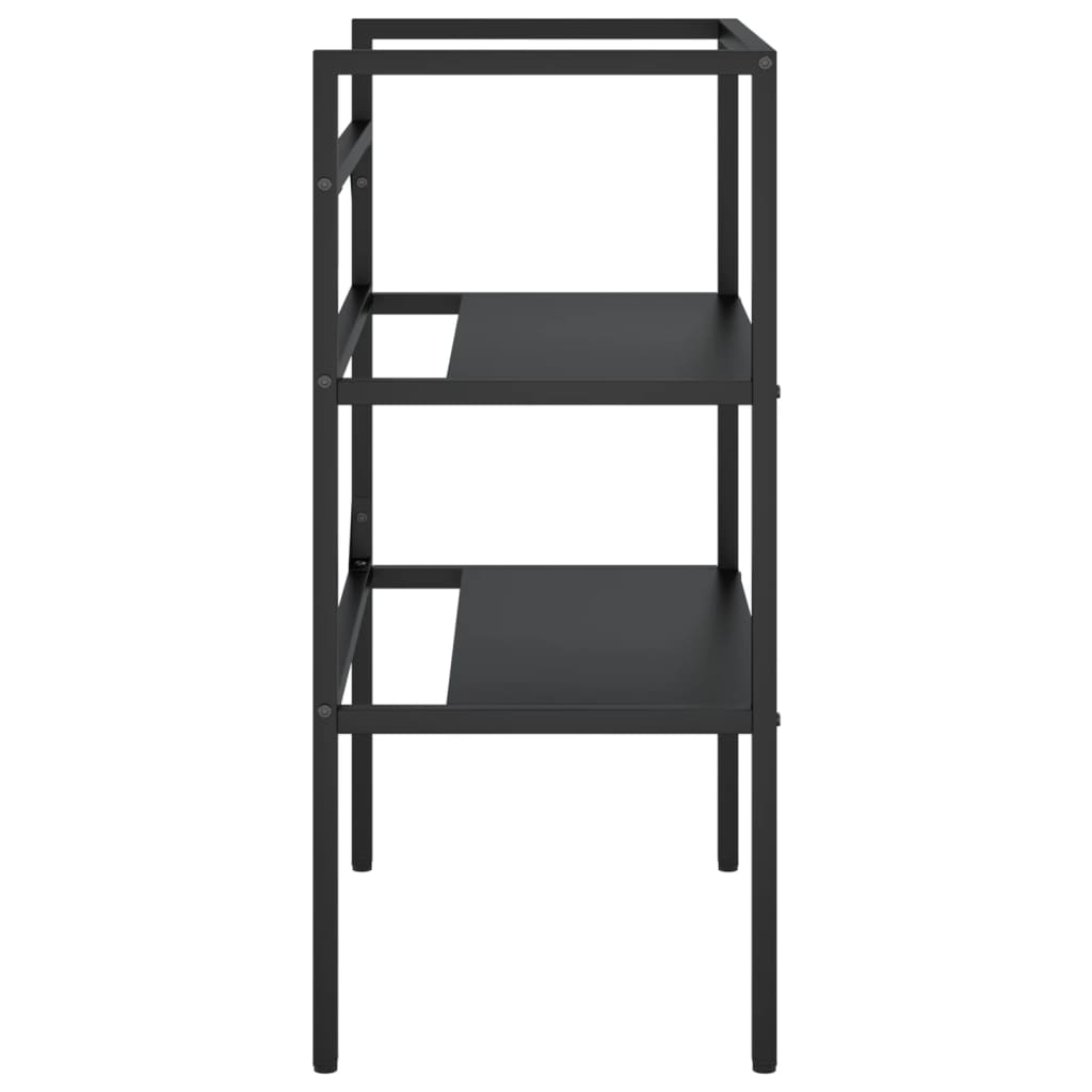 badeværelsesmøbel til håndvask 59x38x83 cm jern sort