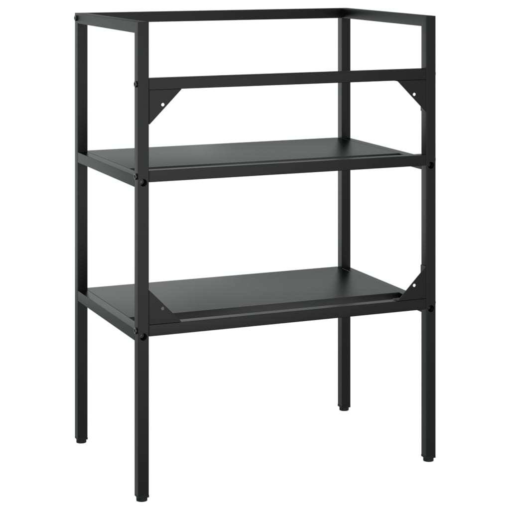 badeværelsesmøbel til håndvask 59x38x83 cm jern sort