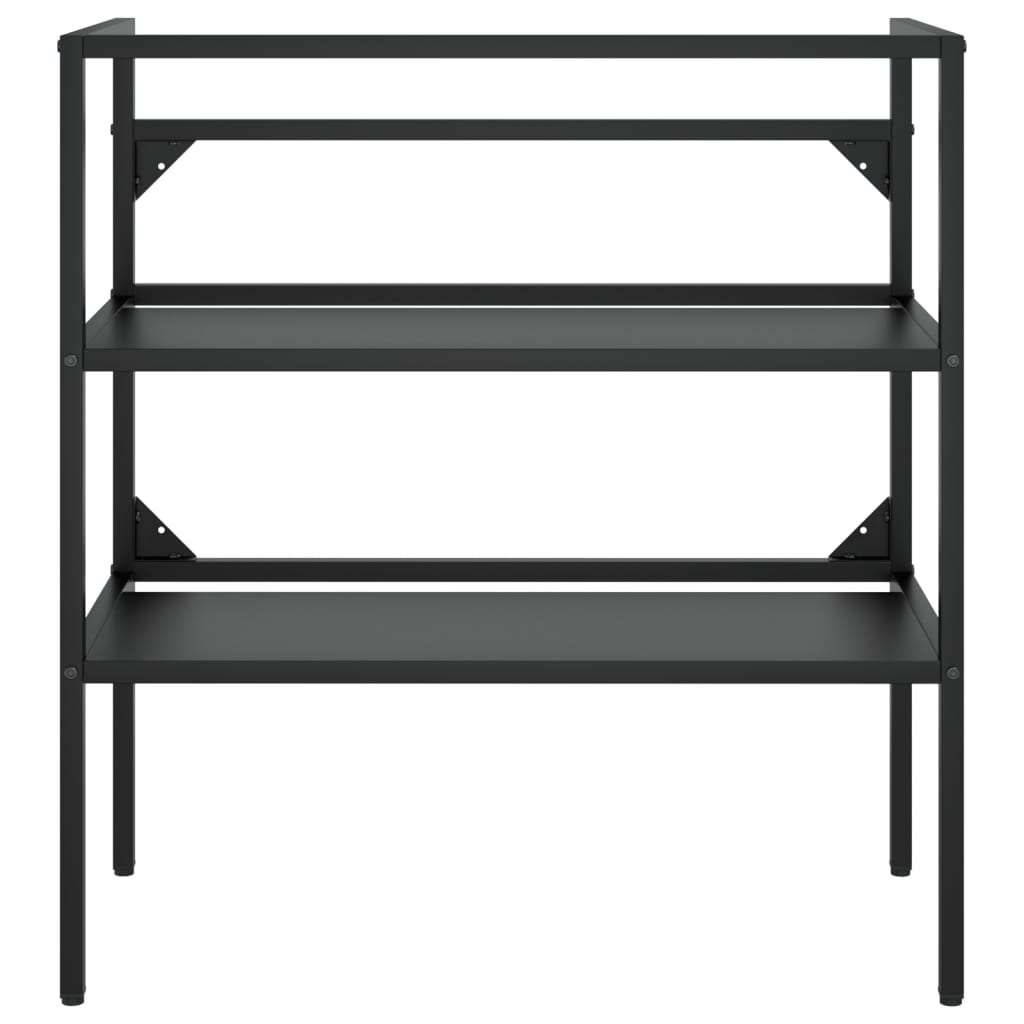 badeværelsesmøbel til håndvask 79x38x83 cm jern sort