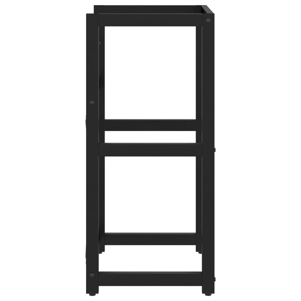 badeværelsesmøbel til håndvask 40x38x83 cm jern sort