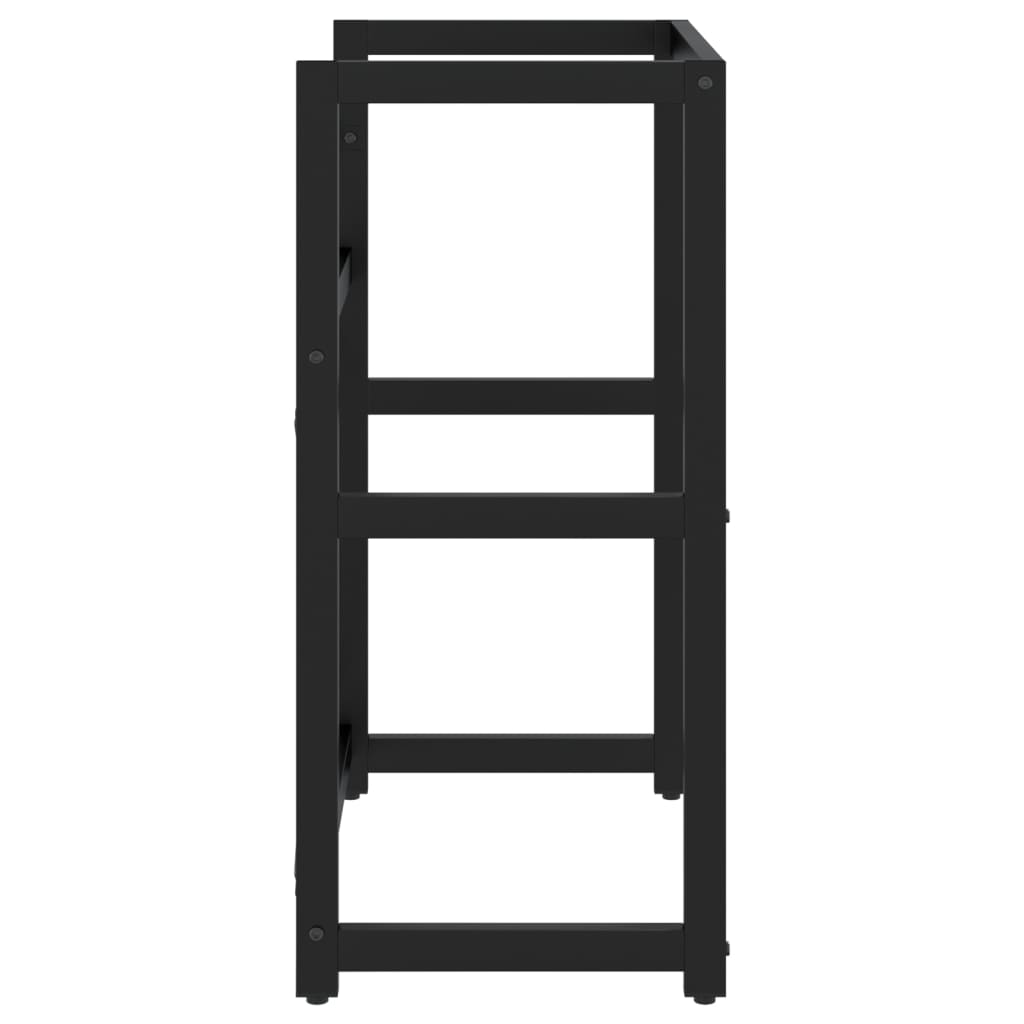 badeværelsesmøbel til håndvask 59x38x83 cm jern sort