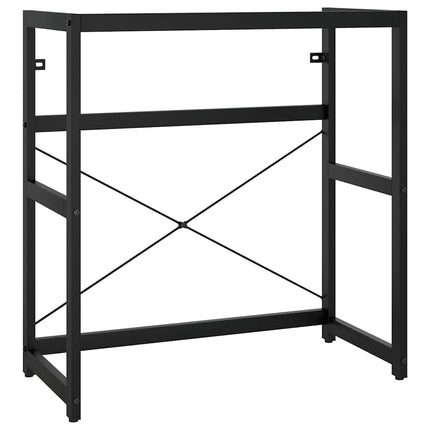 badeværelsesmøbel til håndvask 79x38x83 cm jern sort