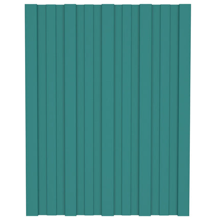 Tagpanel 36 pcs Grøn 60 x 45 cm Galvaniseret stål