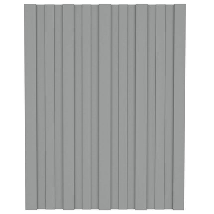 Tagpanel 36 pcs Grå 60 x 45 cm Galvaniseret stål