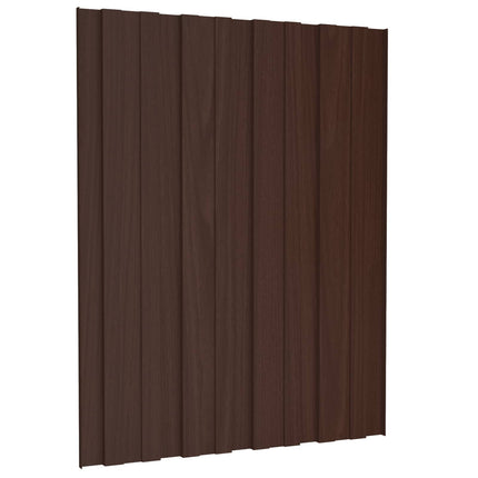 Tagpanel 36 pcs Brun 60 x 45 cm Galvaniseret stål