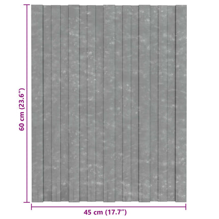Tagpanel 36 pcs Sølv 60 x 45 cm Galvaniseret stål