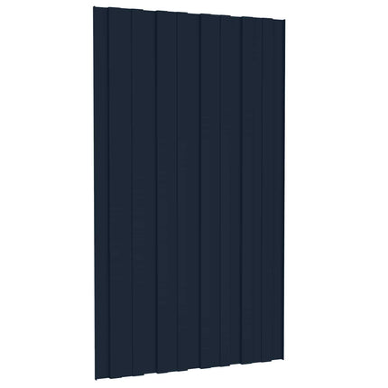 Tagpanel 12 pcs Antracit 80 x 45 cm Galvaniseret stål