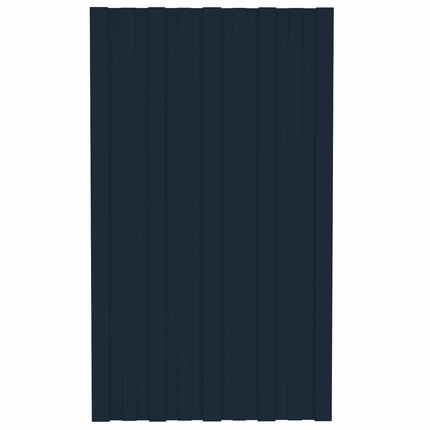 Tagpanel 12 pcs Antracit 80 x 45 cm Galvaniseret stål