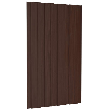 Tagpanel 36 pcs Brun 80 x 45 cm Galvaniseret stål