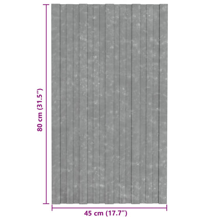 Tagpanel 36 pcs Sølv 80 x 45 cm Galvaniseret stål