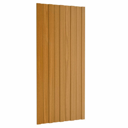 Tagpanel 12 pcs Naturfarvet 100 x 45 cm Galvaniseret stål