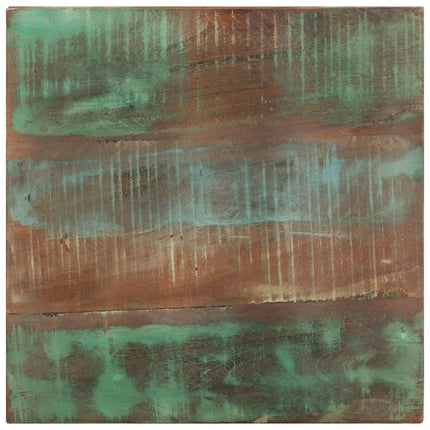 sidebord med hjul 40x40x42 cm massivt genbrugstræ