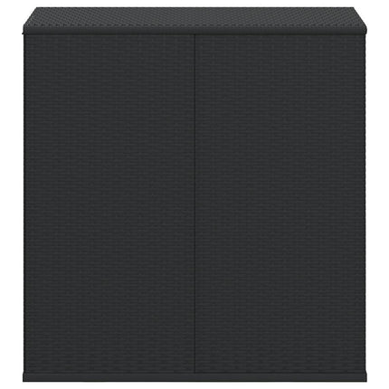 hyndeboks 100x49x103,5 cm polyrattan sort