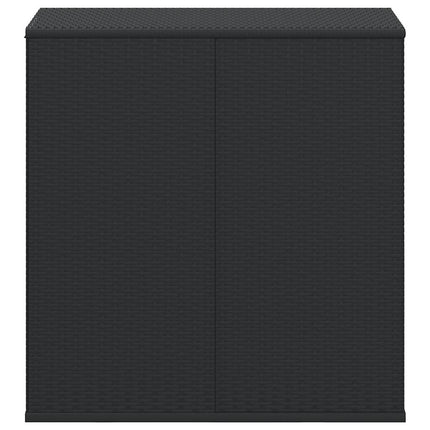 hyndeboks 100x49x103,5 cm polyrattan sort