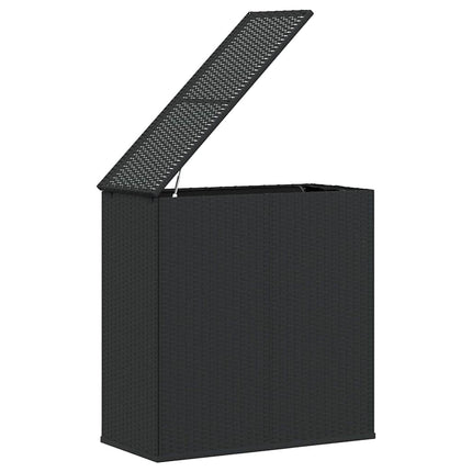 hyndeboks 100x49x103,5 cm polyrattan sort