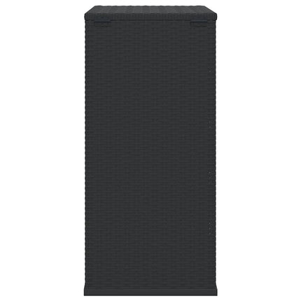 hyndeboks 100x49x103,5 cm polyrattan sort
