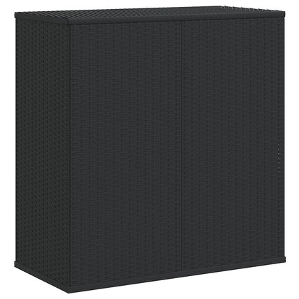 hyndeboks 100x49x103,5 cm polyrattan sort