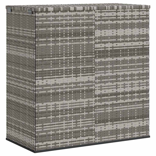 hyndeboks 100x49x103,5 cm polyrattan grå