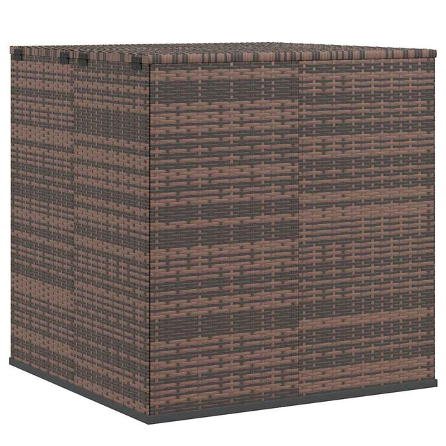 hyndeboks 100x97,5x104 cm polyrattan brun
