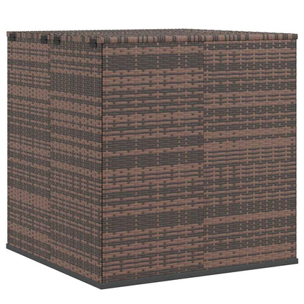 hyndeboks 100x97,5x104 cm polyrattan brun