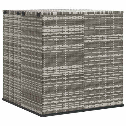 hyndeboks 100x97,5x104 cm polyrattan grå