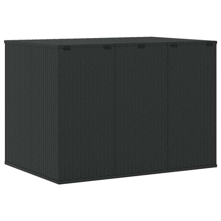 hyndeboks 145x100x103 cm polyrattan sort